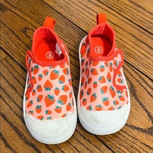 Strawberry Print Kids Water Shoes